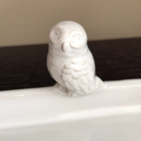 Threshold Stoneware Owl Tray / Serving Platter - Picture 2 of 12
